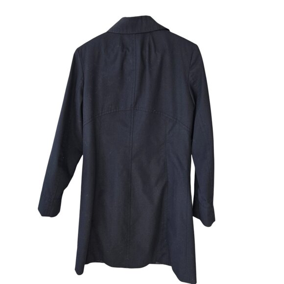 Roxy Long Black Trench Coat - Picture 2 of 3